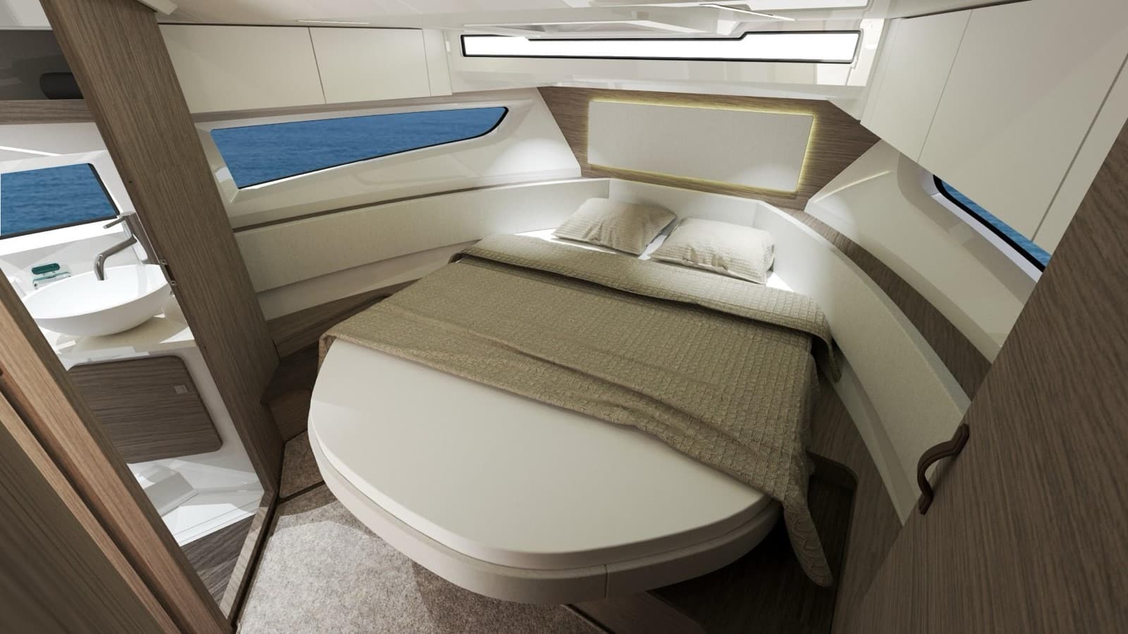 Owner's cabin, Merry Fisher 1095 Coupe Series 2