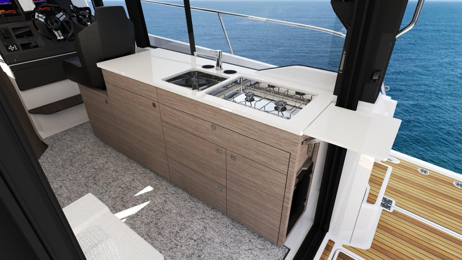 Galley, Merry Fisher 1095 Coupe Series 2